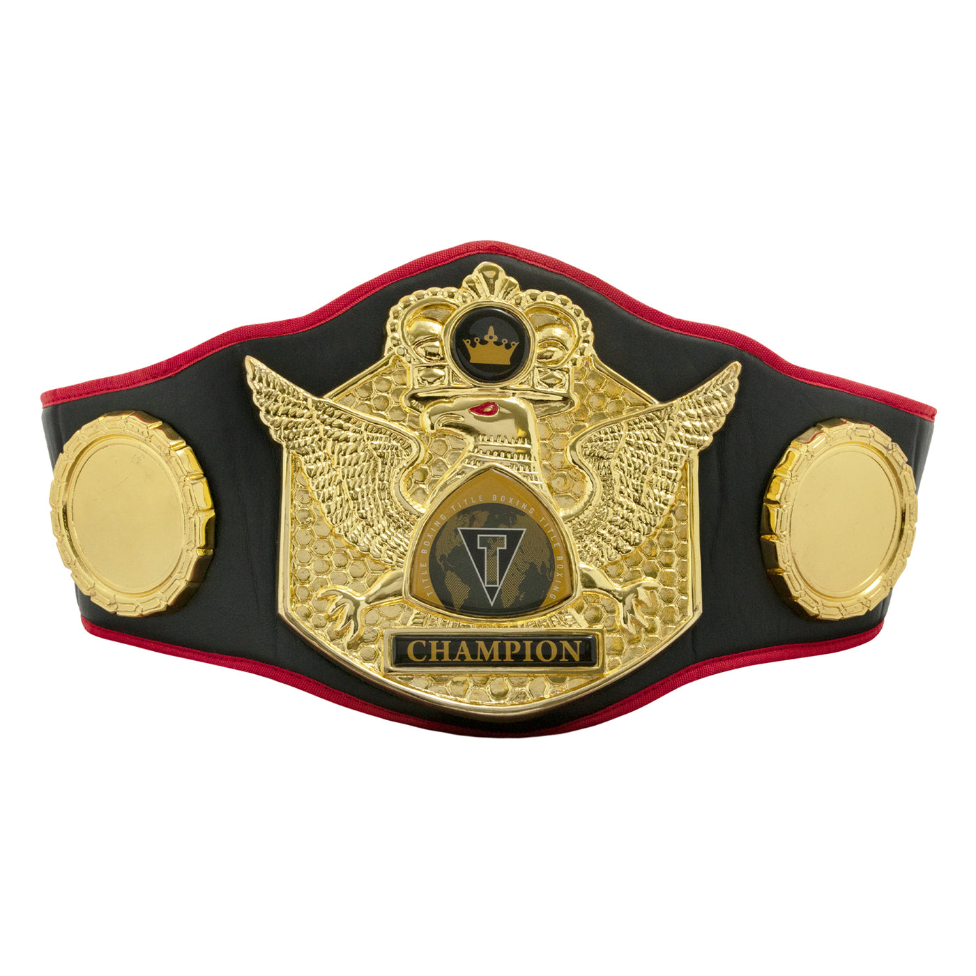 variant:black::TITLE Boxing Truimphant Wings of Victory Belt front view