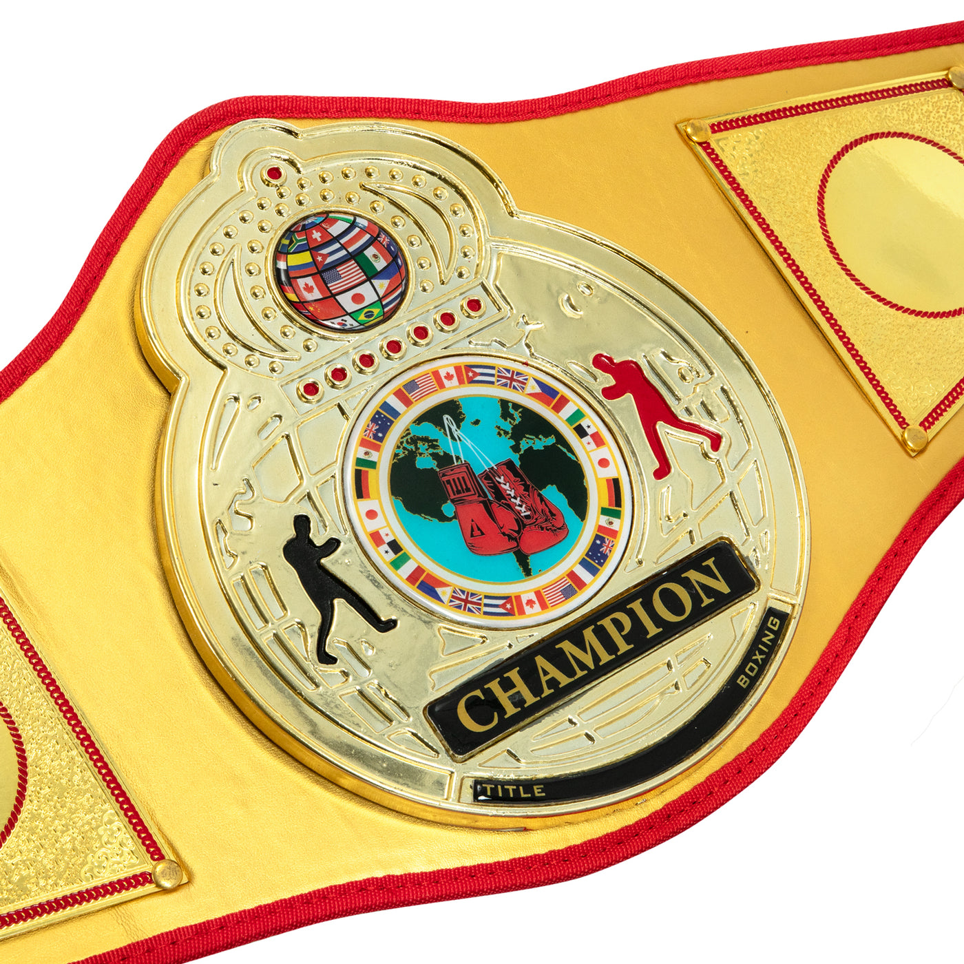 variant:gold::TITLE Boxing Gold Flash Title Belt face plate 