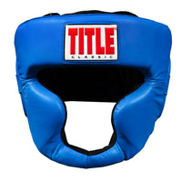 variant:Blue/Black::TITLE Classic Full Coverage Training Headgear 2.0 front view