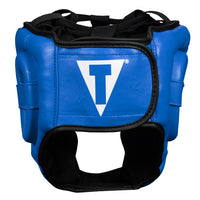 variant:Blue/Black::TITLE Classic Full Coverage Training Headgear 2.0 back view