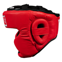 variant:Red/Black::TITLE Classic Full Coverage Training Headgear 2.0 side view