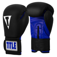 variant:black/blue::TITLE Classic Fitness Boxing Gloves side view