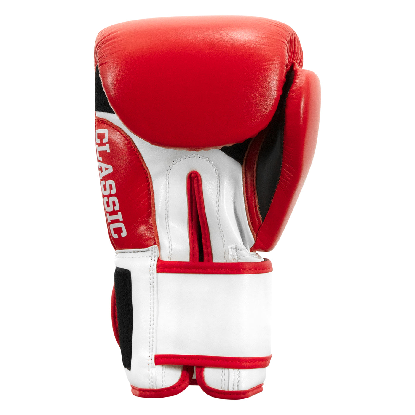variant:red/white/black::TITLE Classic Leather Super Bag Gloves 2.0 back view