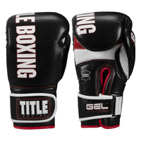 color:black/red::TITLE Boxing Gel Soft Strike Bag Gloves main view