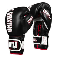 variant:black/red::TITLE Boxing Gel Soft Strike Bag Gloves side view