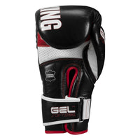 variant:black/red::TITLE Boxing Gel Soft Strike Bag Gloves back view