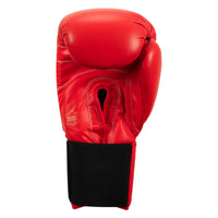 variant:red::TITLE Classic Leather Elastic Training Gloves back view