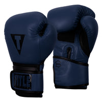 variant:blue/black::TITLE Boxing Dauntless Training Gloves side view