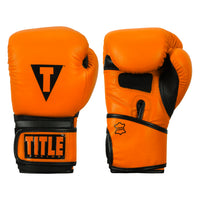 color:orange/black::TITLE Boxing Dauntless Training Gloves main view