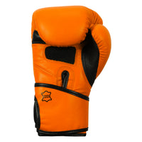 variant:orange/black::TITLE Boxing Dauntless Training Gloves back view