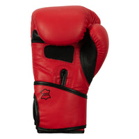variant:red/black::TITLE Boxing Dauntless Training Gloves palm view