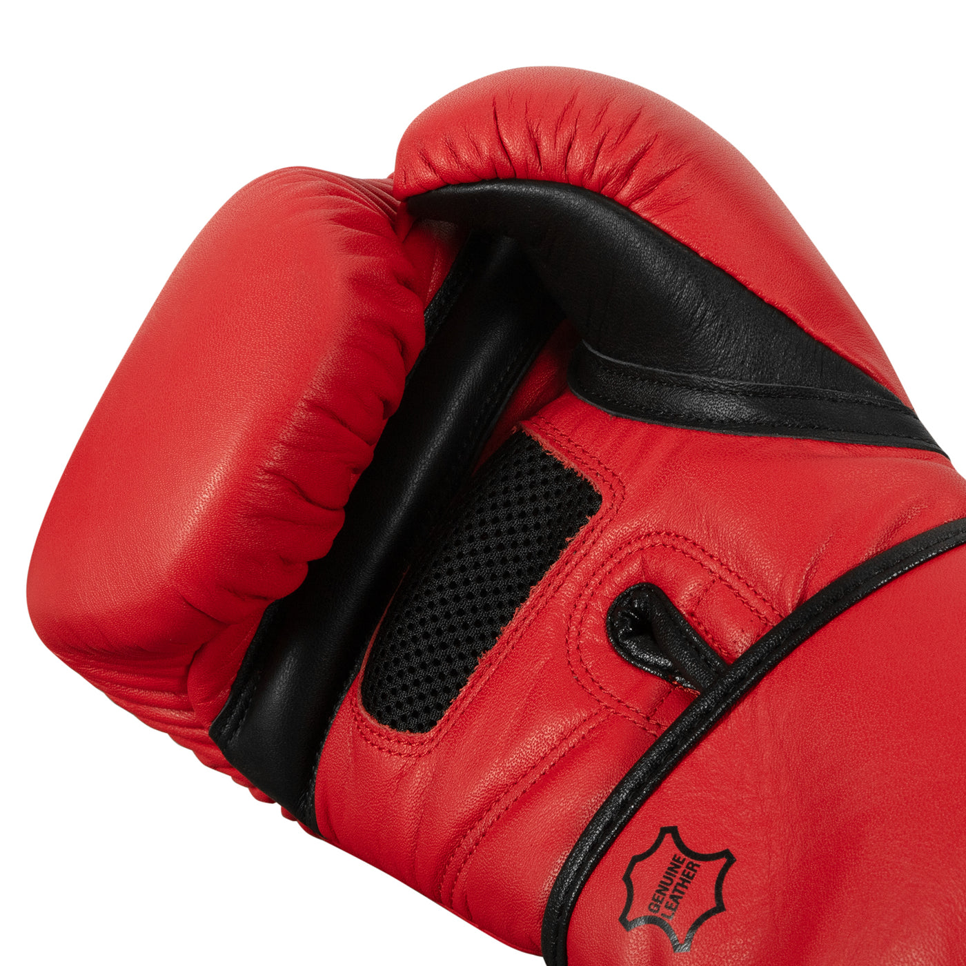 variant:red/black::TITLE Boxing Dauntless Training Gloves alt palm view