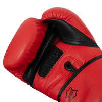 variant:red/black::TITLE Boxing Dauntless Training Gloves alt palm view