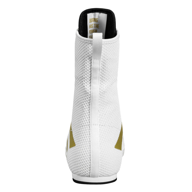 adidas Box Hog 3 Boxing Shoes White/Gold / 7.5