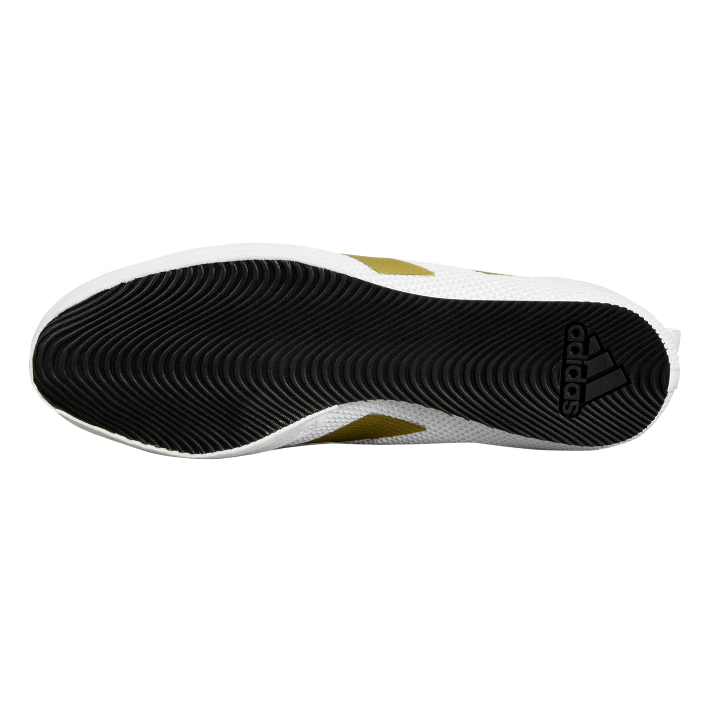variant:White/Gold::Adidas Box Hog 3 Boxing Shoes bottom view