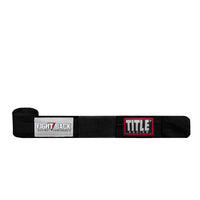 variant:black::TITLE Boxing Fight Back Semi-Elastic Hand Wraps front view