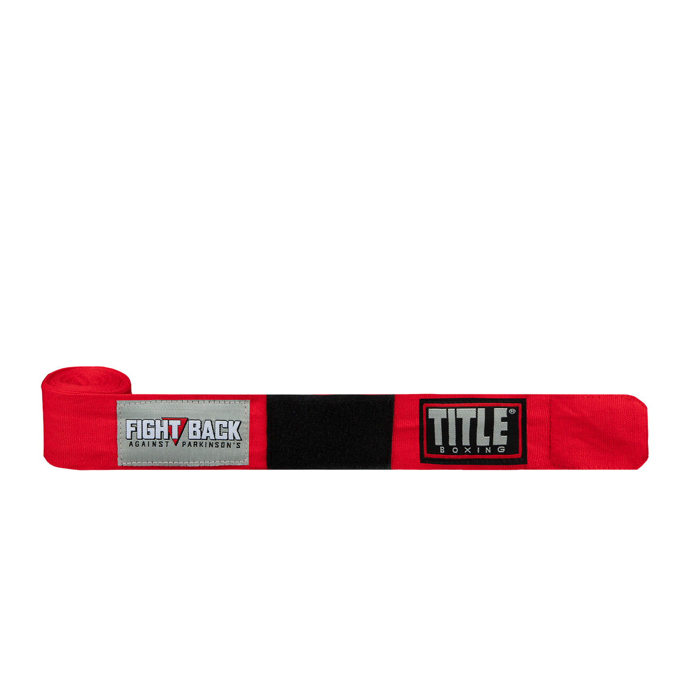 variant:Red::TITLE Boxing Fight Back Semi-Elastic Hand Wraps front view