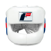 variant:white::Fighting Leather No Contact Headgear front view