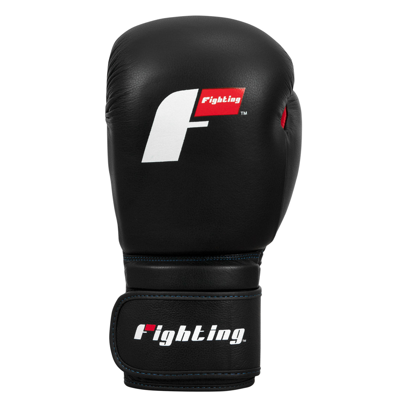 variant:black::Fighting Leather Training Gloves third view