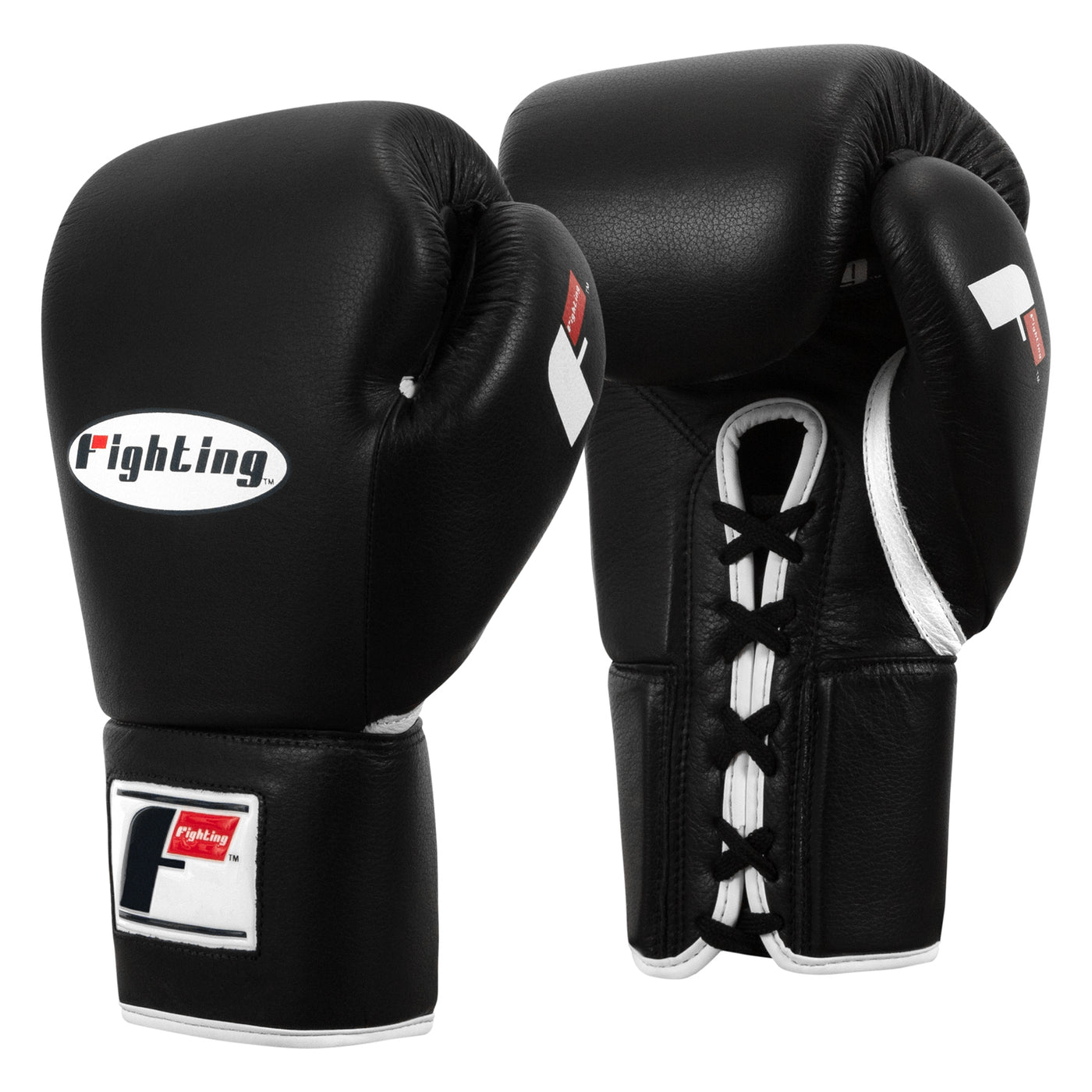variant:black::Fighting Fury Professional Lace Training Gloves second view
