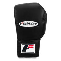variant:black::Fighting Fury Professional Lace Training Gloves third view
