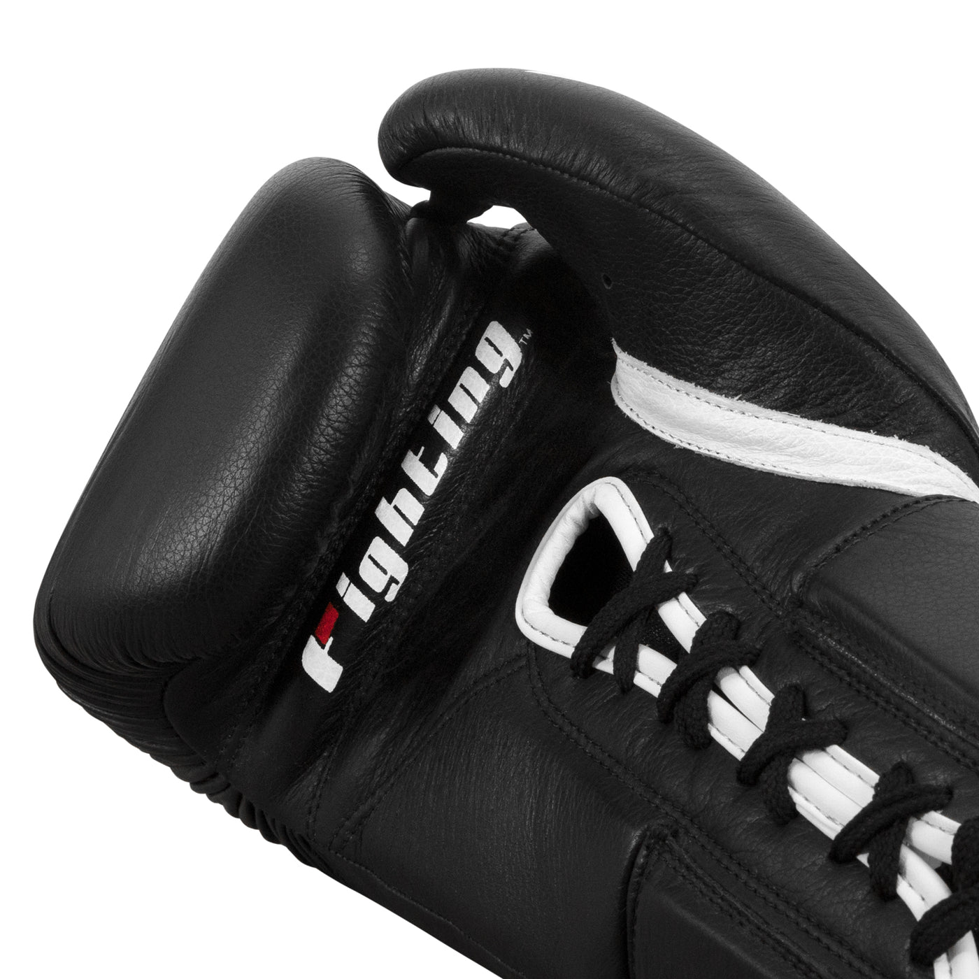 variant:black::Fighting Fury Professional Lace Training Gloves fifth view