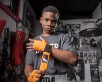 variant:Orange::Fighting Semi-Elastic 180" Hand Wraps