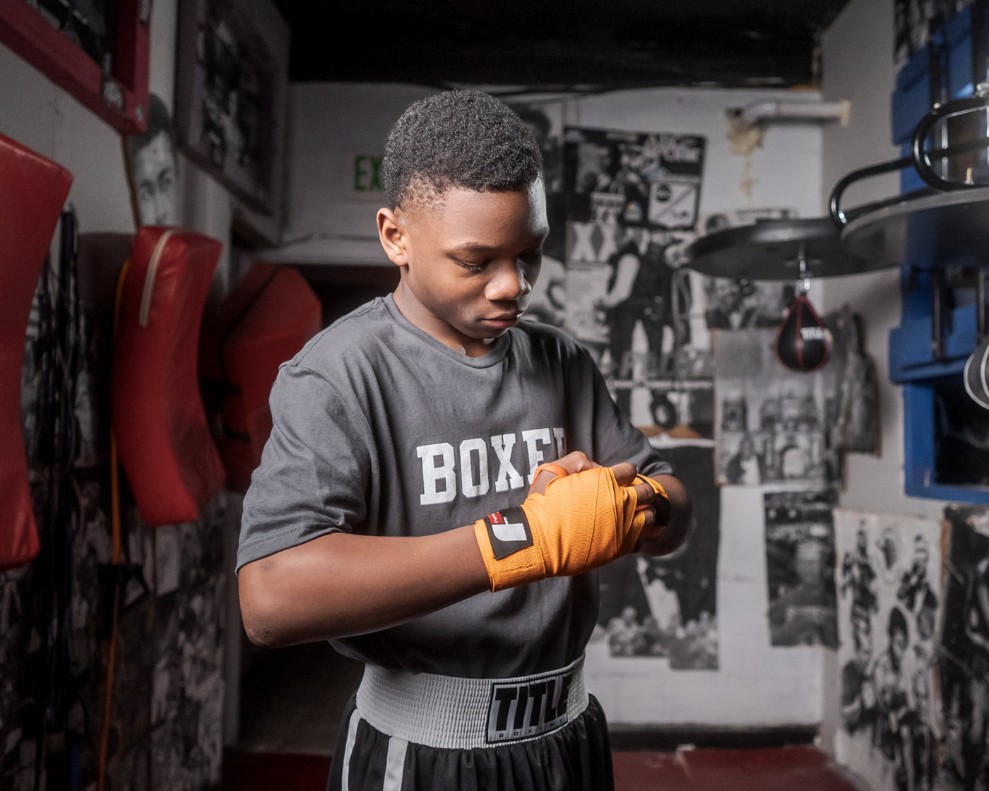 variant:Orange::Fighting Semi-Elastic 180" Hand Wraps