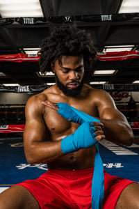 variant:Turquoise::Fighting Semi-Elastic 180" Hand Wraps
