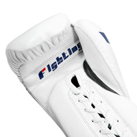 variant:White::Fighting Fearless Certified Pro Fight Gloves II hand view