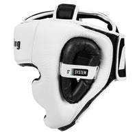 variant:White/Black::Fighting S2 GEL Power Full Training Headgear side view