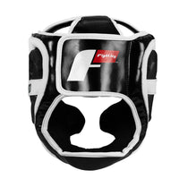 variant:White/Black::Fighting S2 GEL Power Full Training Headgear back view