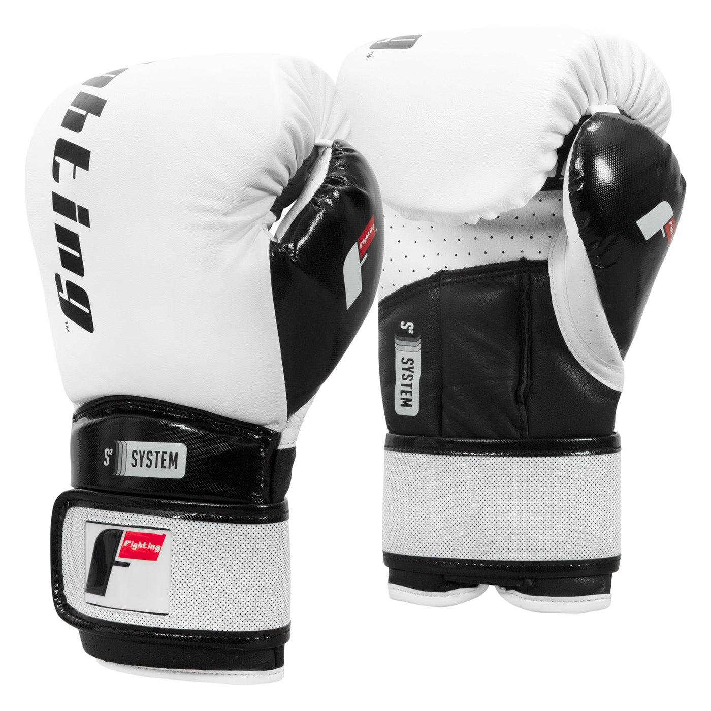 variant:White/Black::Fighting S2 GEL Power Sparring Gloves side view