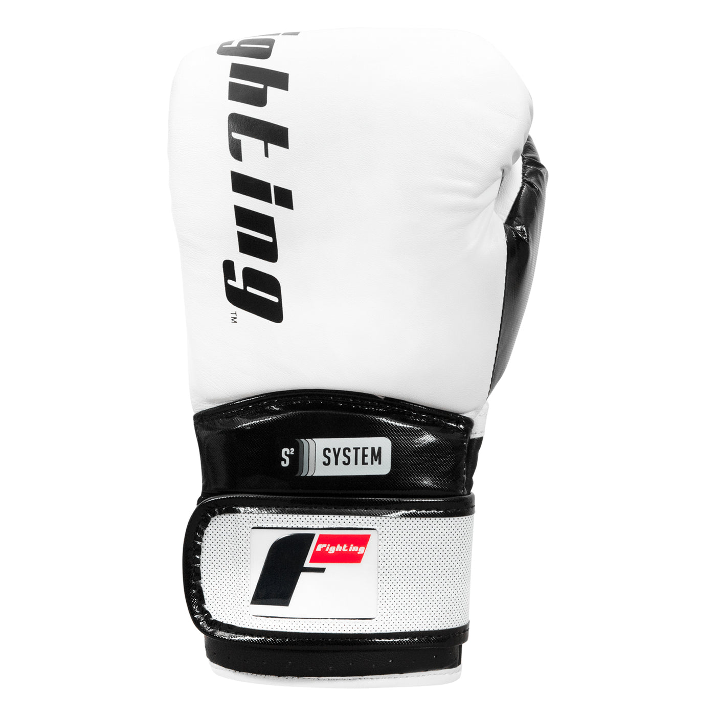 variant:White/Black::Fighting S2 GEL Power Sparring Gloves front view