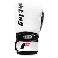 variant:White/Black::Fighting S2 GEL Power Sparring Gloves front view
