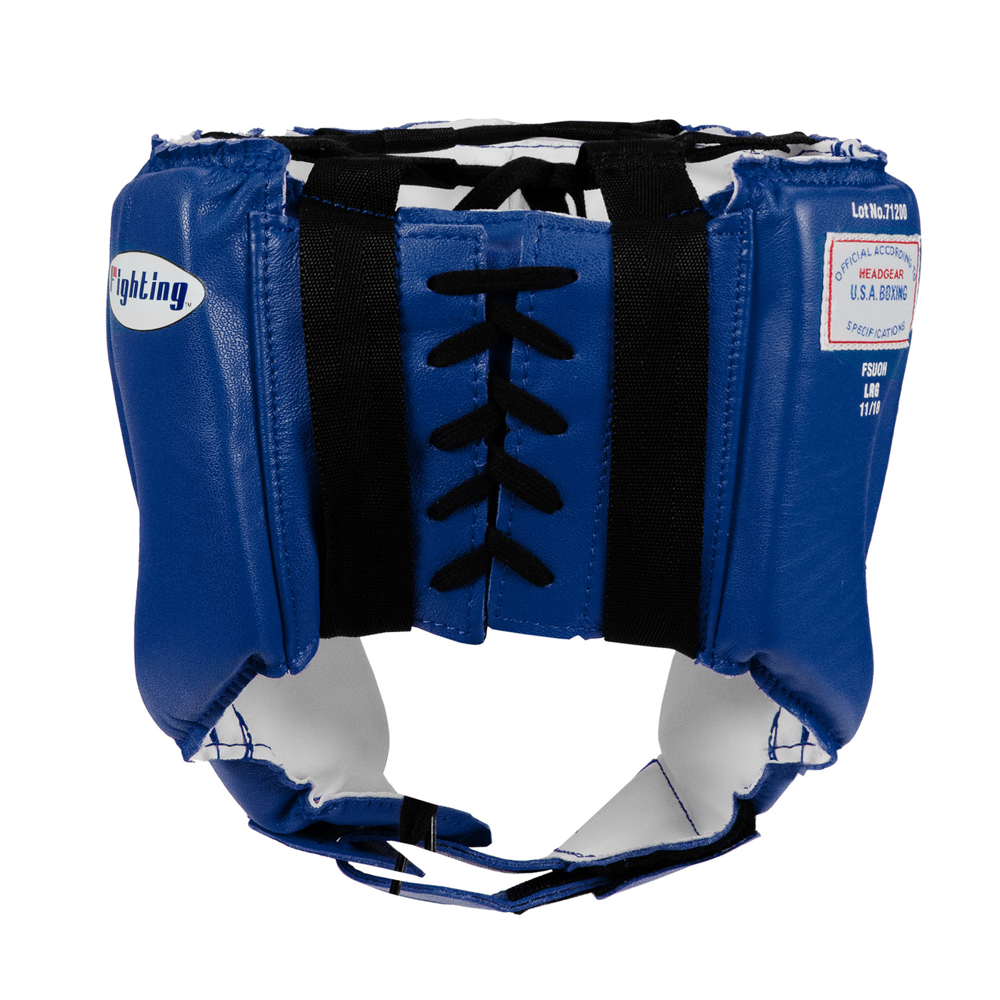 variant:blue::Fighting USA Boxing Competition Open Face Headgear back view