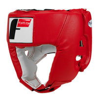 color:red::Fighting USA Boxing Competition Open Face Headgear main view