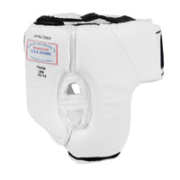 variant:white::Fighting USA Boxing Competition Open Face Headgear side view