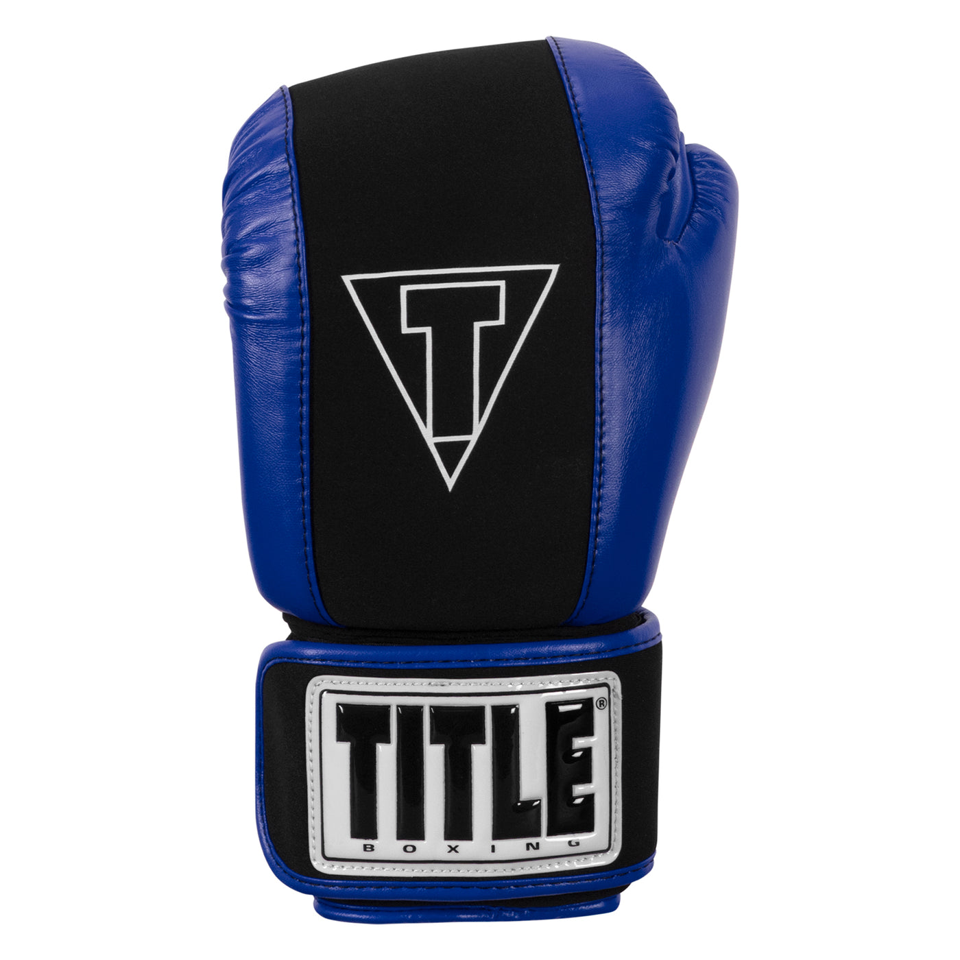 variant:black/blue::TITLE Boxing Gel Washable Fitness Gloves 3.0 front view