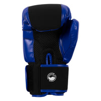 variant:black/blue::TITLE Boxing Gel Washable Fitness Gloves 3.0 back view
