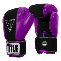 variant:black/purple::TITLE Boxing Gel Washable Fitness Gloves 3.0 side view