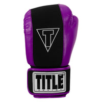 variant:black/purple::TITLE Boxing Gel Washable Fitness Gloves 3.0 front view