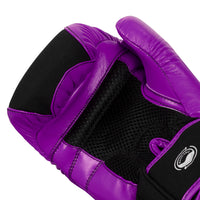 variant:black/purple::TITLE Boxing Gel Washable Fitness Gloves 3.0 palm view