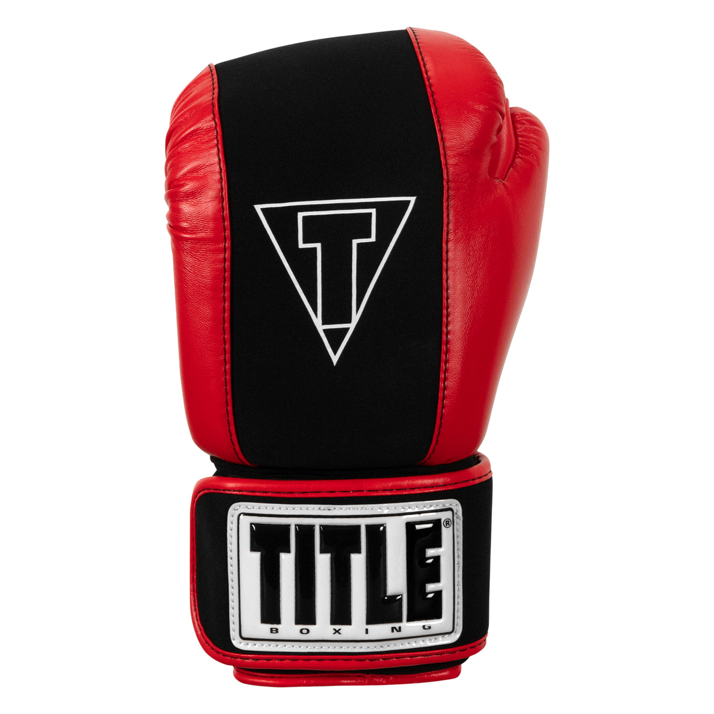 variant:black/red::TITLE Boxing Gel Washable Fitness Gloves 3.0 front view
