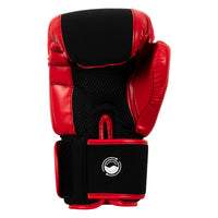 variant:black/red::TITLE Boxing Gel Washable Fitness Gloves 3.0 back view