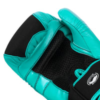 variant:Black/Turquoise::TITLE Boxing Gel Washable Fitness Gloves 3.0 palm view