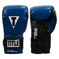 color:Blue/Black::TITLE Boxing Gel Glory Super Bag Gloves 2.0 main view