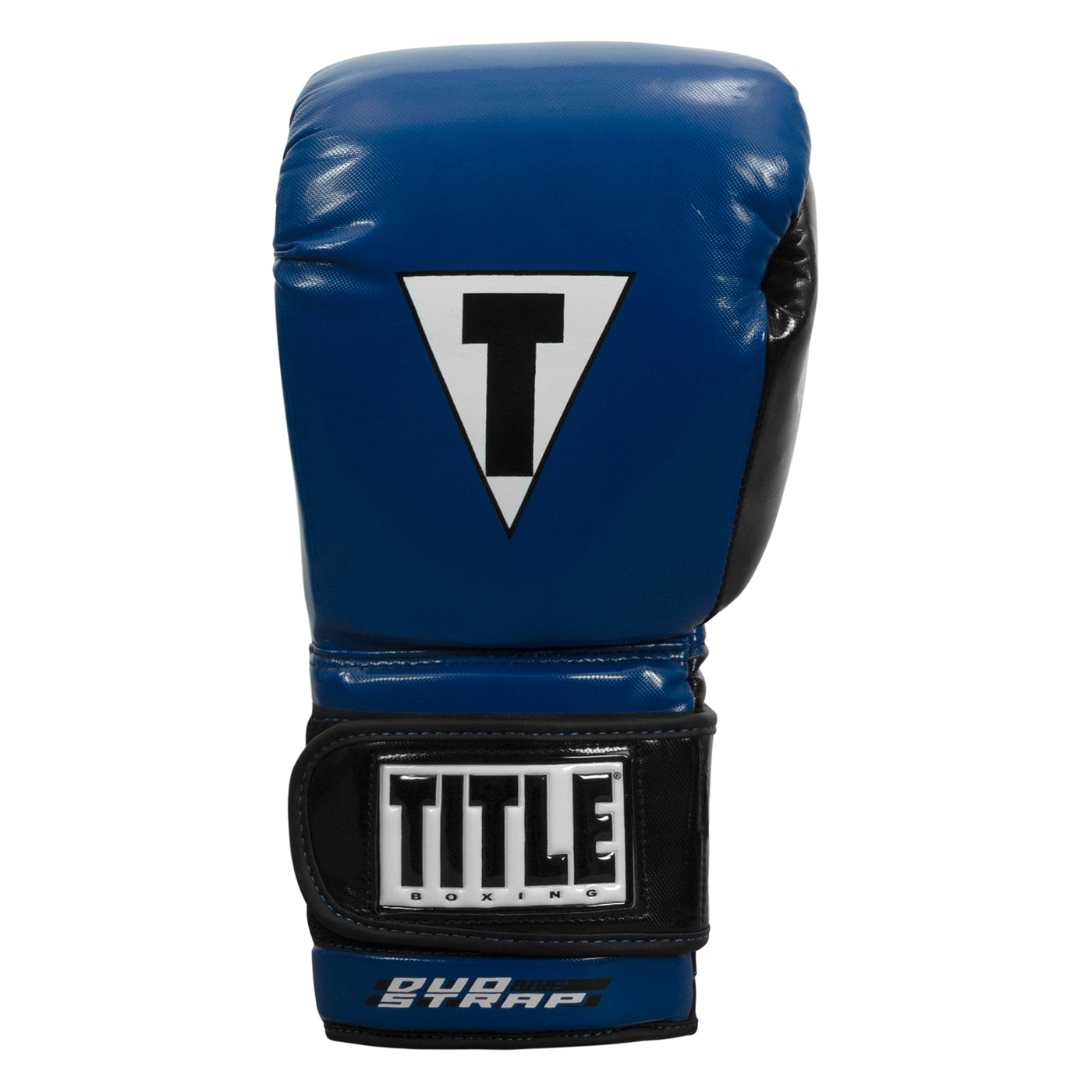 variant:Blue/Black::TITLE Boxing Gel Glory Super Bag Gloves 2.0 back view