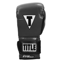 variant:Grey/Black::TITLE Boxing Gel Glory Super Bag Gloves 2.0 back view