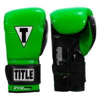 color:Lime/Black::TITLE Boxing Gel Glory Super Bag Gloves 2.0 main view